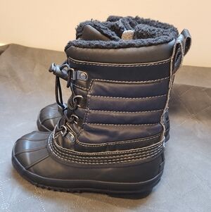 Land's End Black and Gray Winter Boots Size 11M